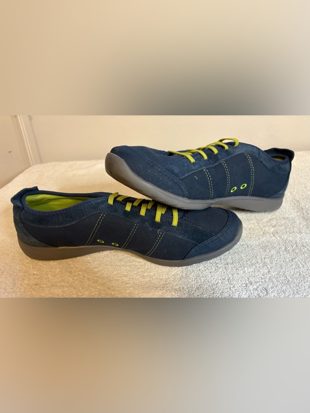 Clarks Collection 13291 Womens Leather Sport Cushion Oxfords Size 8M Blue/Green - Picture 3 of 7